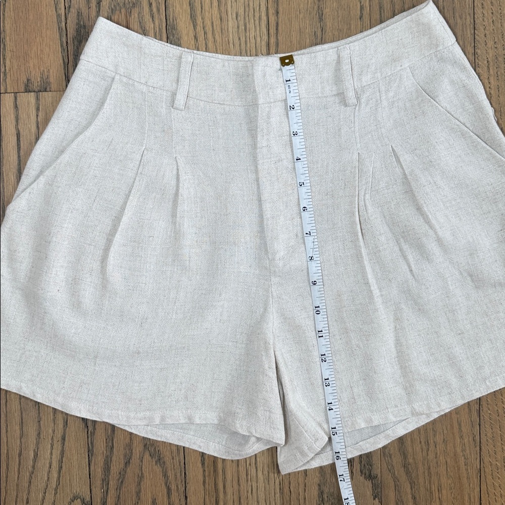 West of Melrose Tilly’s Women's Linen Oatmeal Shorts Size X-Small - Picture 8 of 11